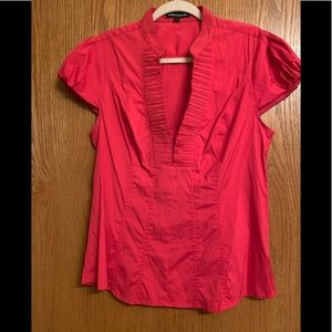 Red Blouse with short sleeves by Express Design